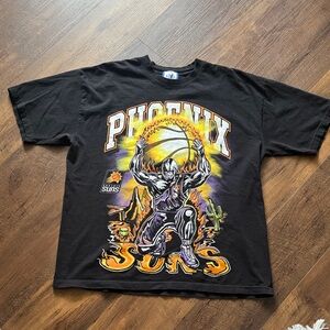 Warren Lotas Phoenix Suns Black and Orange Graphic Tee